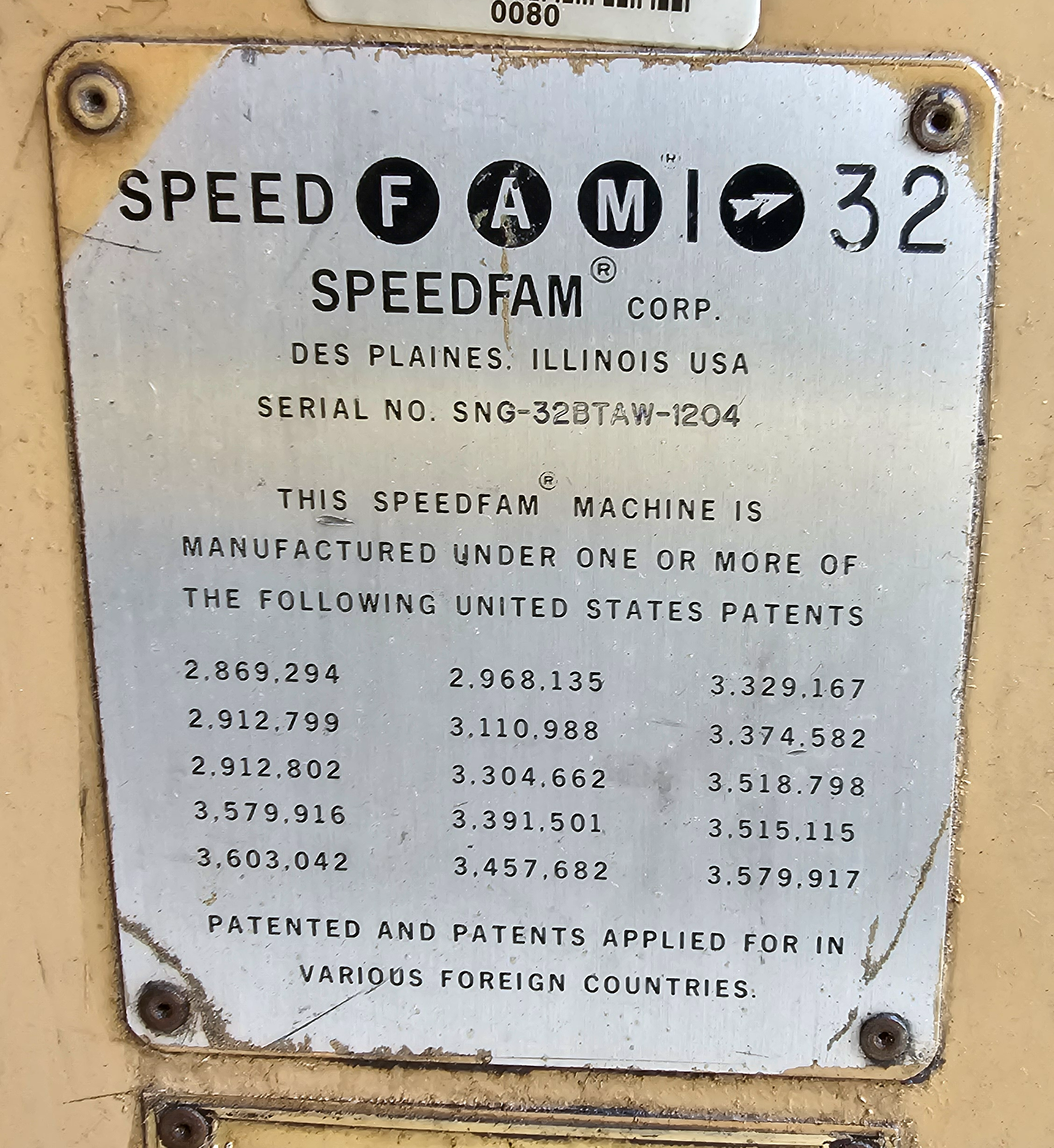 Used Speedfam 32" Precision Flat Lapping Machine, 3-Ring & Slurry System