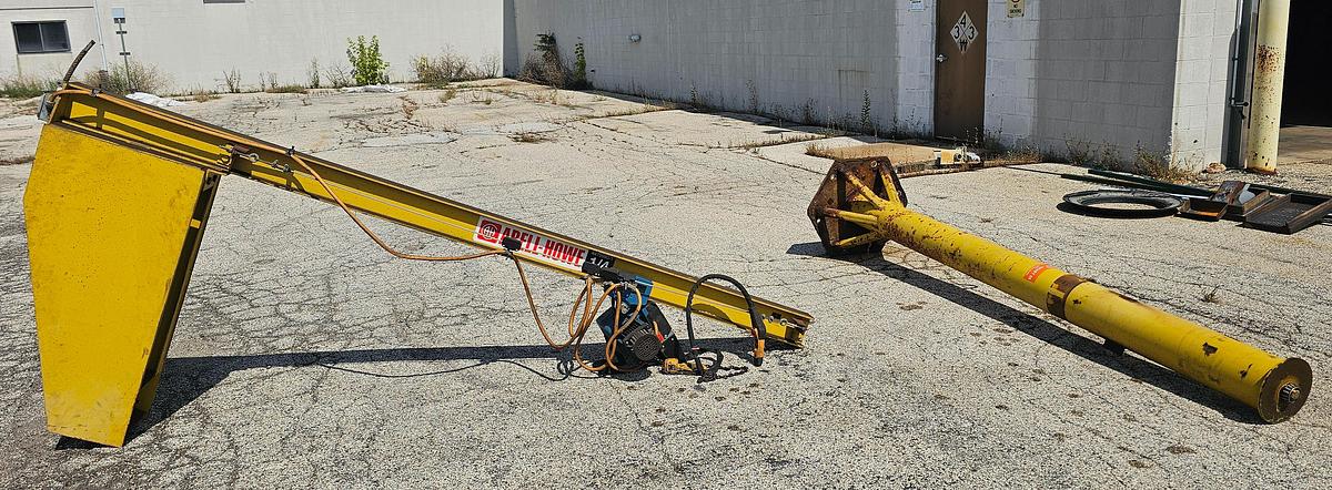 Used 1/4 Ton Abell-Howe Freestanding Jib Crane 10' Under Beam x 11' Span & Demag Hoist