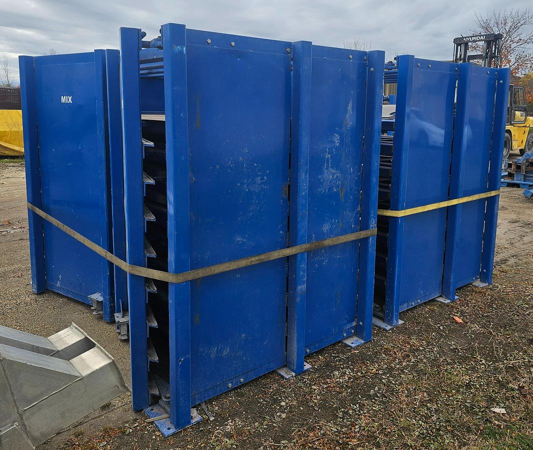 Used 5,500 lb Shelf Capacity Engineered Handling Systems 48" x 99" Sheet Metal Storage Rack System - 8 Shelf