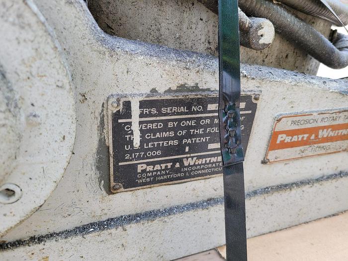 Used Pratt & Whitney 24” Motorized Tilting Rotary Table M-1896