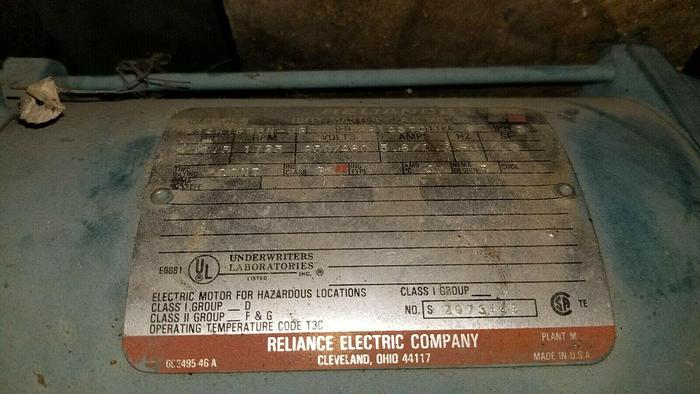 Used Reliance Electric Duty Master A.C. Motor P14H1928N-US, 5 Hp 230/460V w/Brake