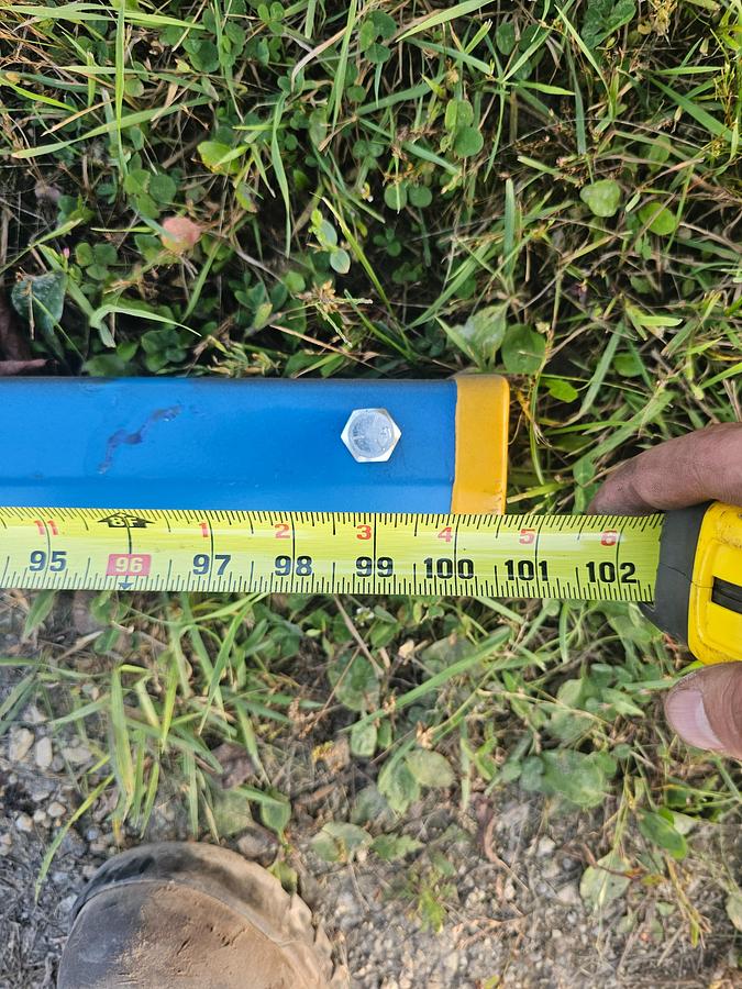 Used 500# Gorbel Freestanding Jib Crane 8' Under Beam x 100" Arm Length & CM Hoist