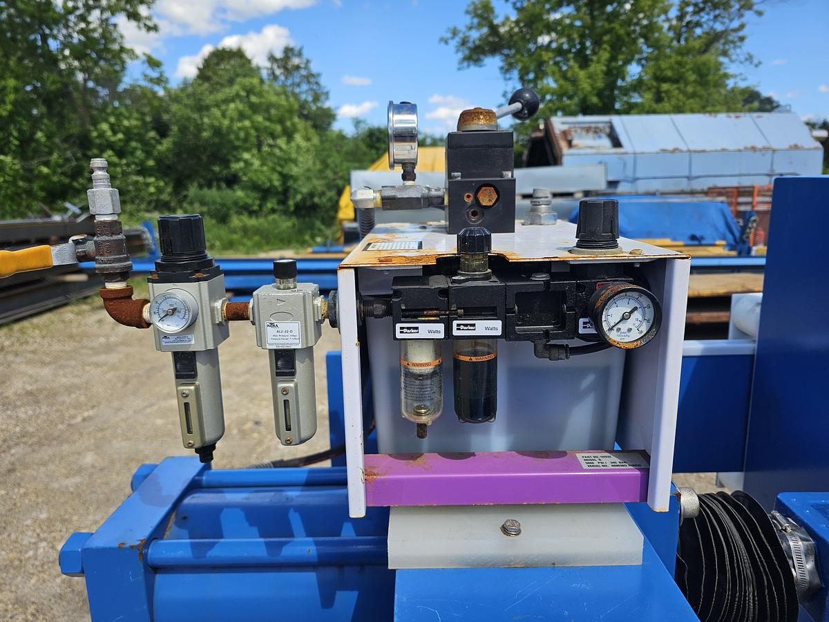 Used Met-Chem 19 Cu. Ft. 800mm Hydraulic Filter Press – 38 Polypropylene Plates - Like New Condition