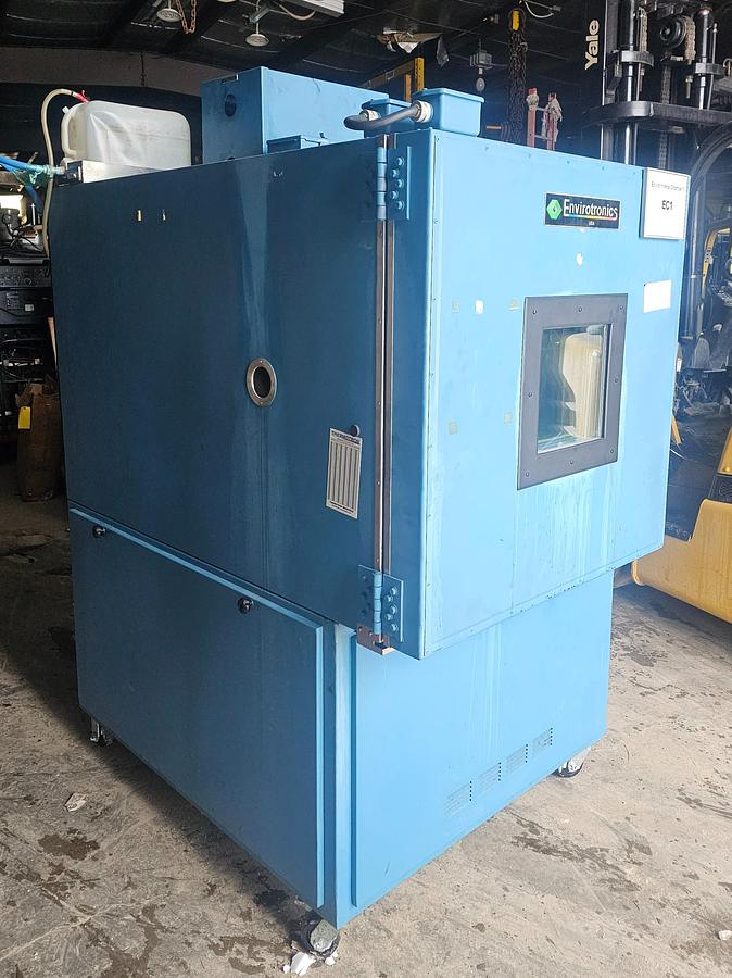 Used Envirotronics EH18-2-5-WC Water Cooled Environmental Test Chamber -54*C to 71*C Temp Range