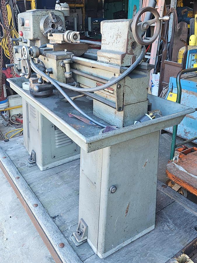 Used 12" x 24" Clausing 5904 Variable Speed Engine Lathe