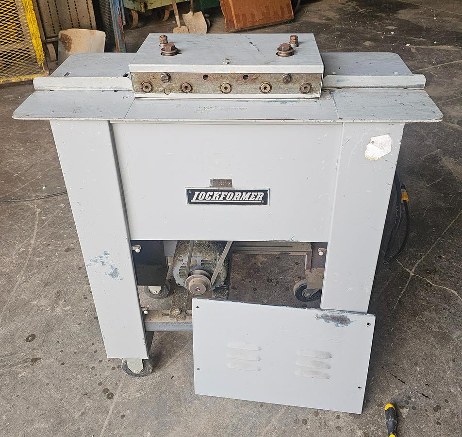 Used 20 Ga. Lockformer Pittsburgh Roll Cleat Former Machine, Right Angle Flange 