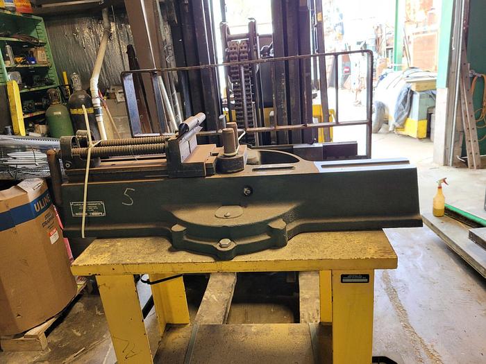 Used Lakeland Products 624 Manual Ratcheting Tube Bender on Stand 3/8”-1 1/2”