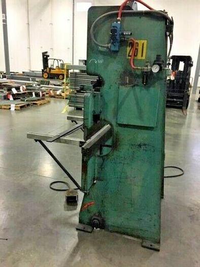 Used Wysong #1548 Mechanical Press Brake 15 Tons x 48″ w/Dies/Backgage/Front Support
