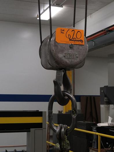 Used P&H 3.3 Ton 21′ Span Freestanding Overhead Bridge Crane 37′ Runway P&H Hoist