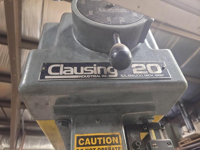 Used Hines HVR100 Automated Vertical Balancer w/Clausing 20'' Drill Head