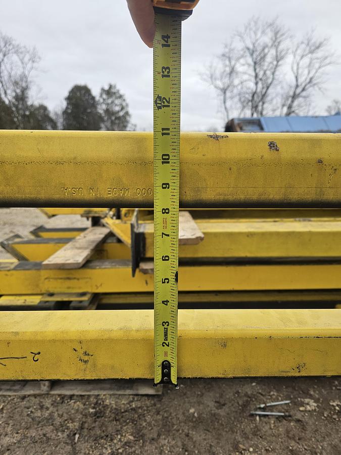 Used 16' Span x 60' Runway CM Loderail 1000 lb Modular Freestanding Workstation Bridge Crane 