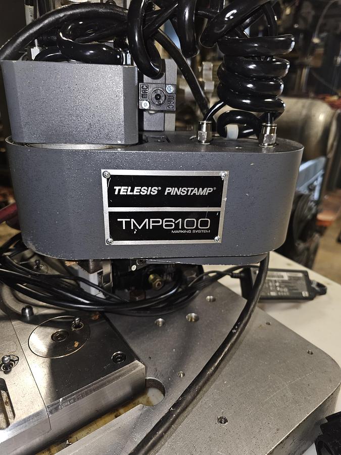 Used Telesis TMP6100 Dot Peen Pinstamp Marking System & TMC090 Controller