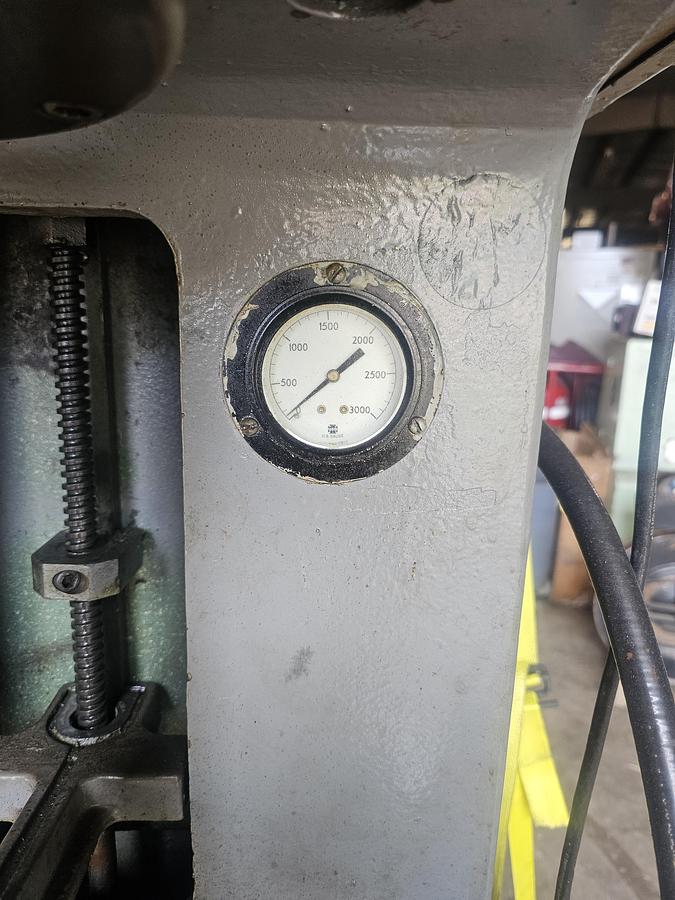 Used 6-Ton Denison Multipress C-Frame Hydraulic Press, 5 HP, Model R065LC261D266C218A59A201S220