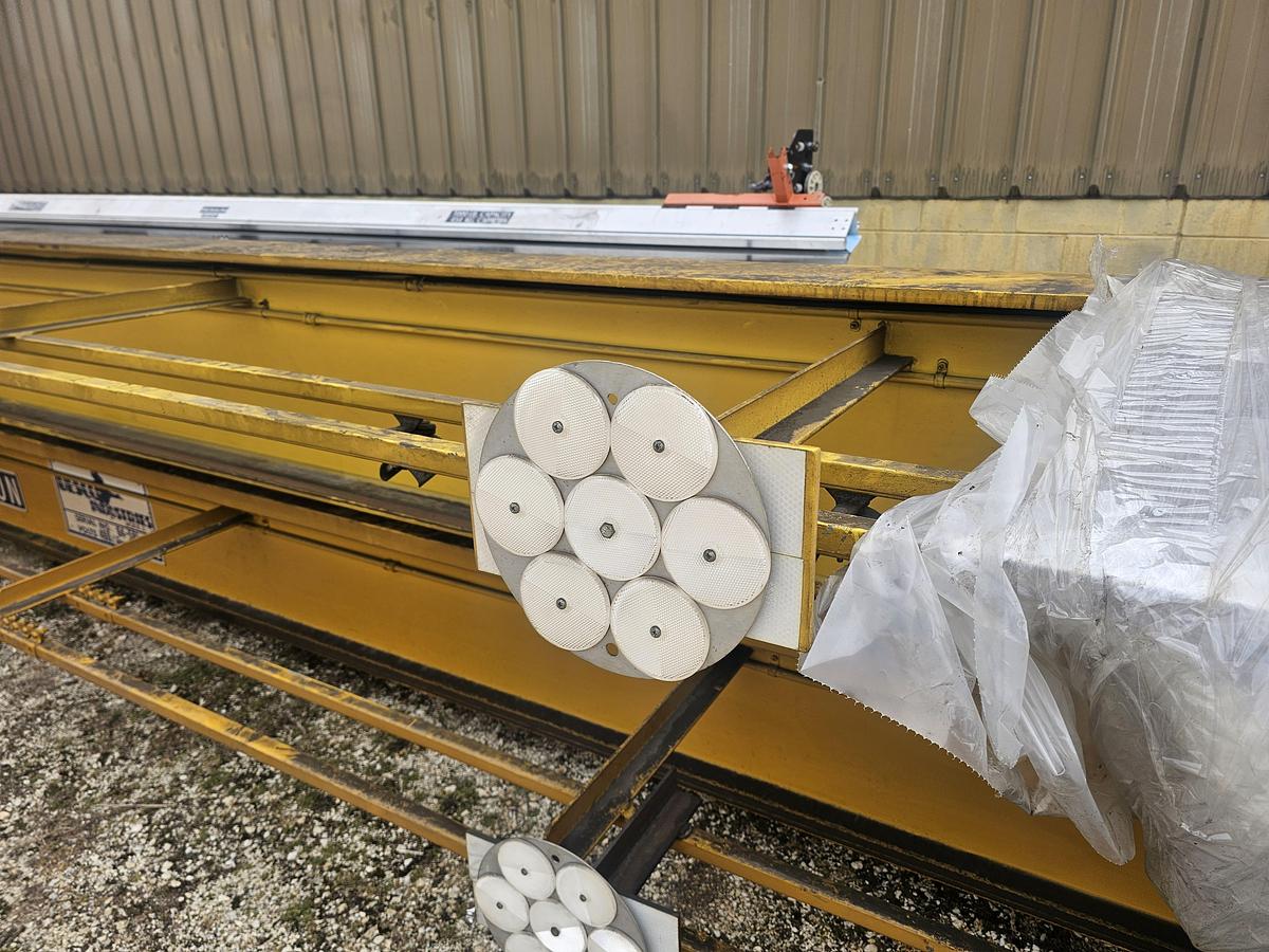 Used 35' Span x 105' Runway 3 Ton Uesco Double Bridge Freestanding Overhead Crane