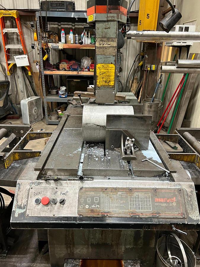 Used 1995 Marvel Series 8 Mark II Vertical Tilt Frame Bandsaw 18" x 22" Capacity