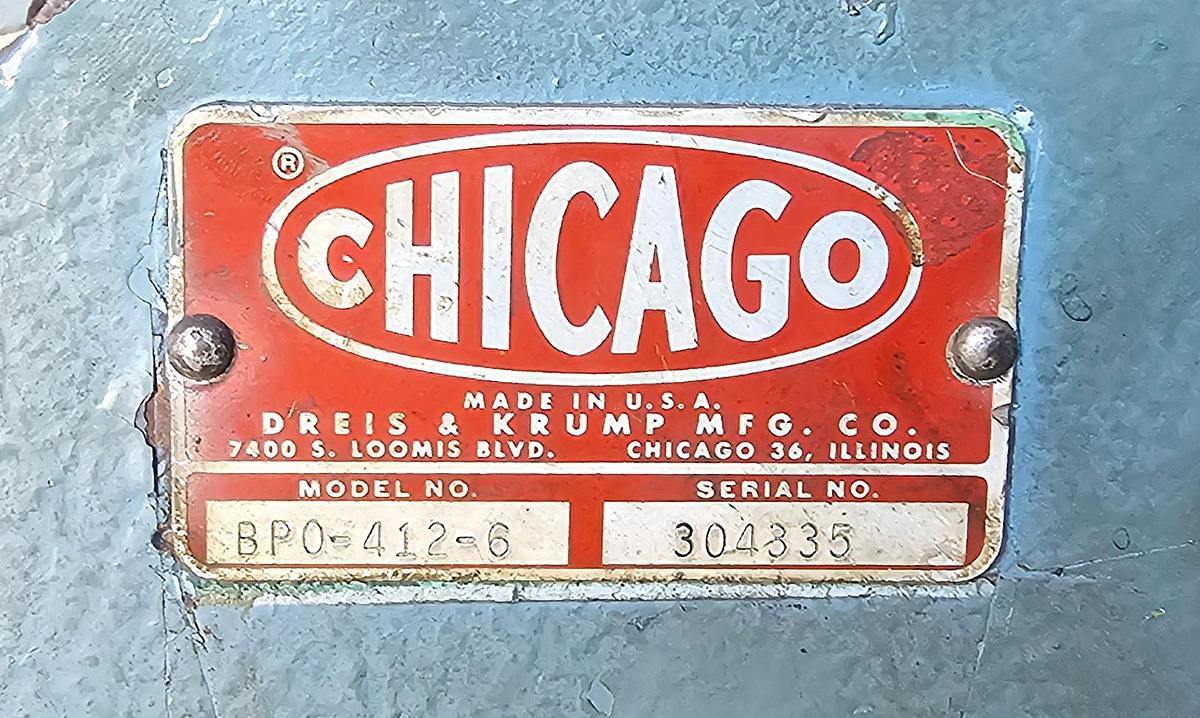 Used 48" Chicago D&K BPO-412-6 12 Gauge Box & Pan Brake