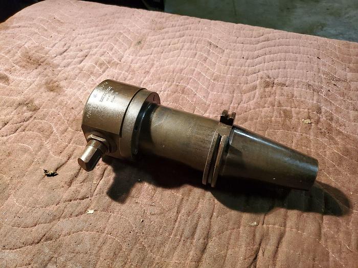 Used Devlieg Microbore RGA-302 Gear Adjust Boring Ring & 50CT-ADE-1412-50 Adapter