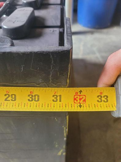 Used 36V Industrial 1105 Amp Hour Electric Lead Acid Forklift Battery 31.5'' x 38.5'' x 22.5'' Tall