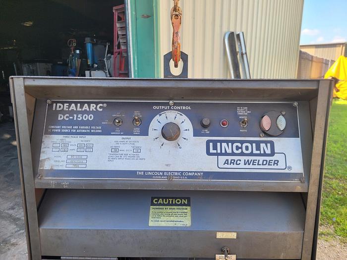 Used Lincoln Arc Welder Idealarc DC-1500 Sub-Arc Welding Power Source