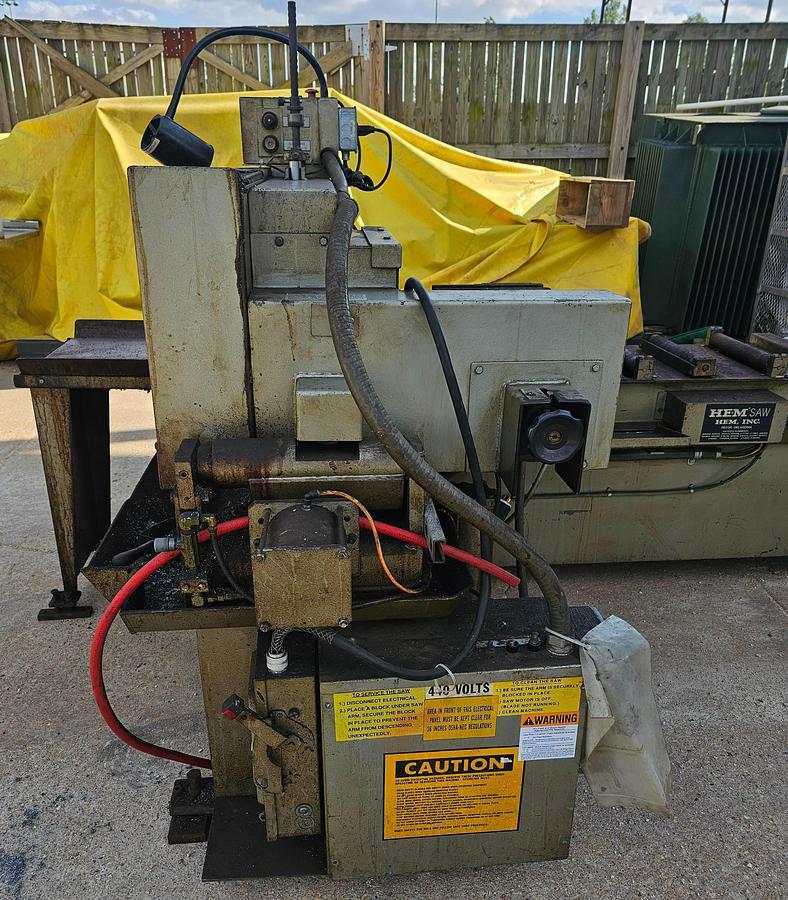 Used Hem H101A-1 Automatic Horizontal Bandsaw 12.75" x 12.75" Capacity 5 Hp