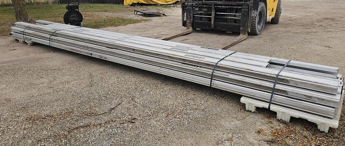 Used Knight RAD7500 1 Ton Aluminum Bridge Crane Suspension Rail System 170' Runway x 9' Span Bridges