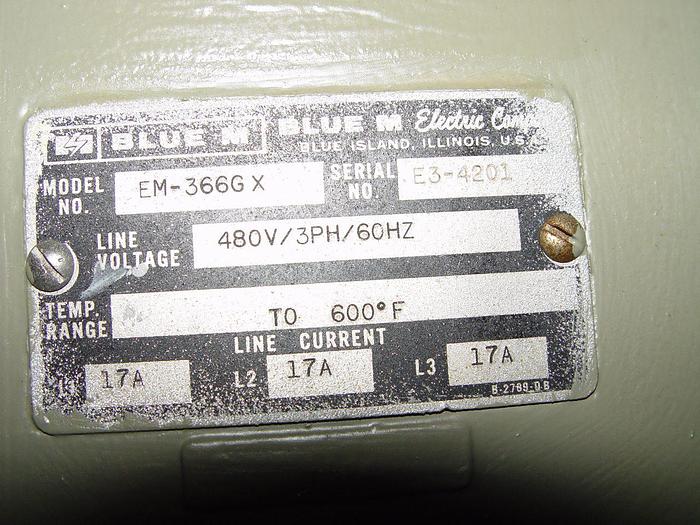 Used GS/Blue M Electric Single Door Durability Environment Chamber #EM-366GX