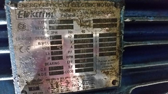 Used 20 Hp Kundinger Hi-Pressure Hi-Flow HR80V 60 GAL Hydraulic Pump Heat Exchanger