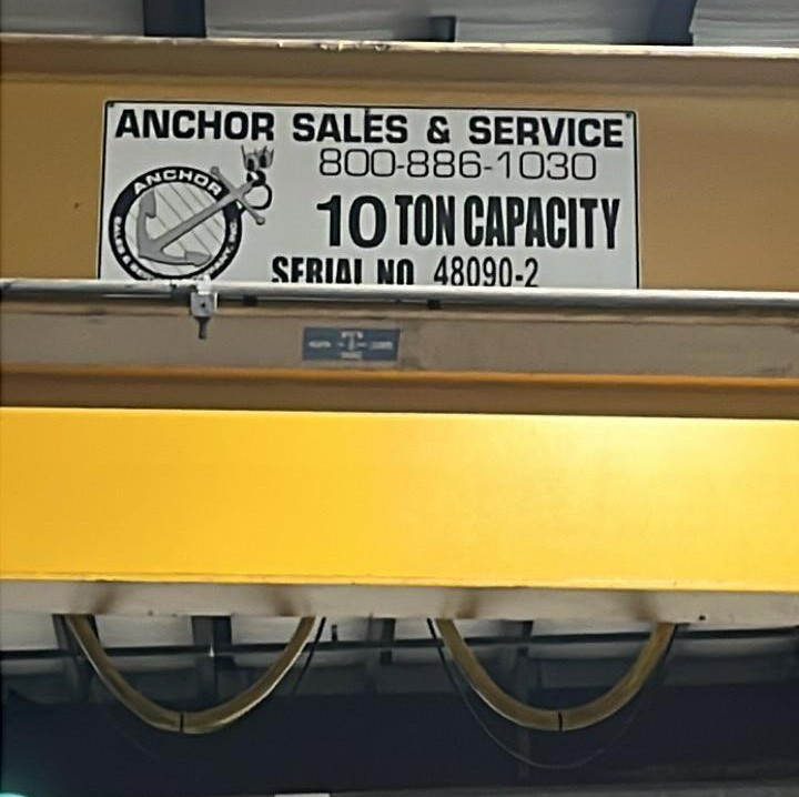 Used Anchor 10 Ton Double Girder Bridge Crane