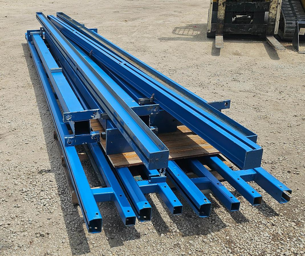 Used Gorbel 500 lb Freestanding Workstation Bridge Crane 18' Alum Bridge x 40' Runway w/ CM Hoist