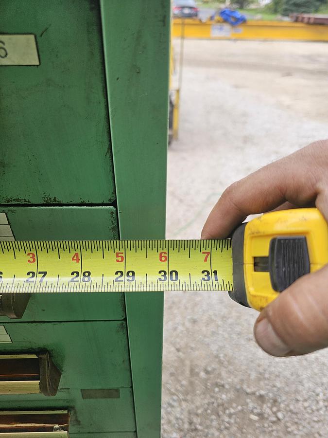 Used 12 Drawer Equipto Industrial Parts Storage Tooling Cabinet 30" x 28" x 57"