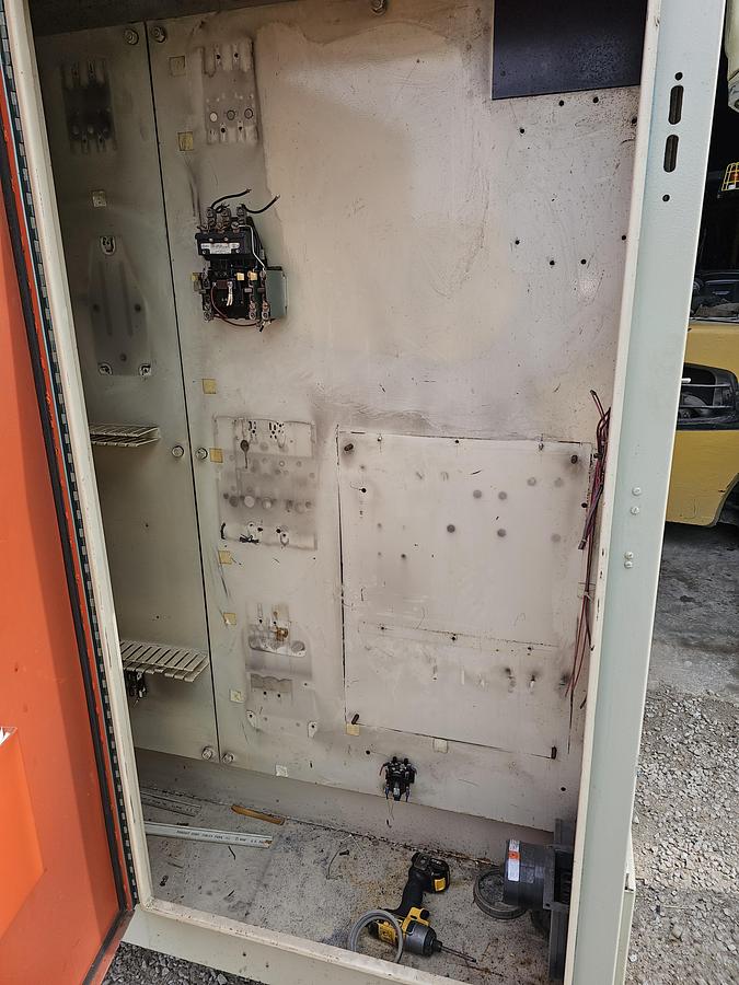 Used 72" x 16" Twin Door Heavy Duty Electrical Control Enclosure Cabinet 