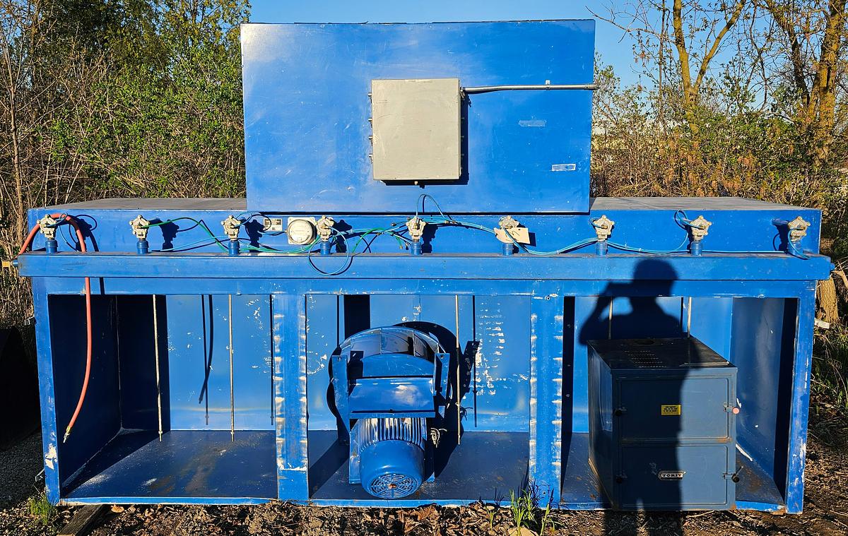 Used 12,000 CFM Filter 1 DB-12-18-15 Downdraft Table Dust Collector 12' x 3' Work Area