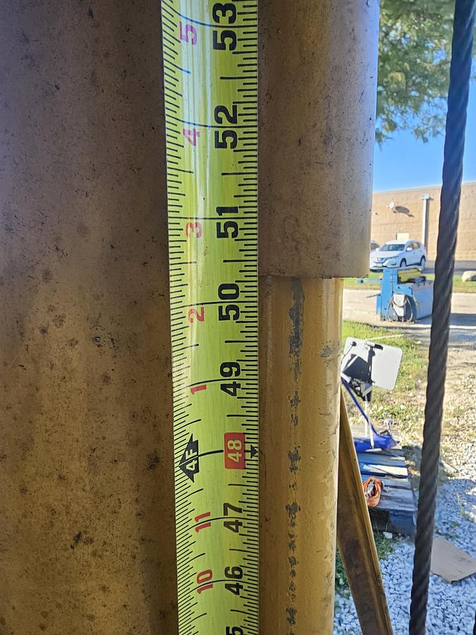 Used 2 Ton Contrx GCT2-8 Adjustable Height Gantry Crane 8' Span & Coffing Hoist 