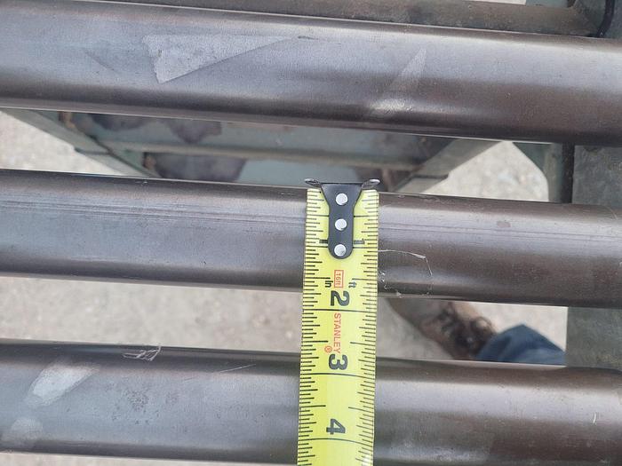 Used 25′ Hytrol 10′ x 18” Galvanized Steel Gravity Feed Roller Conveyor 1 3/4” Roll