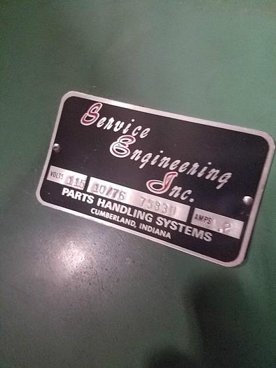 Used Service Engineering Inc.Model 75830 Parts Handling System