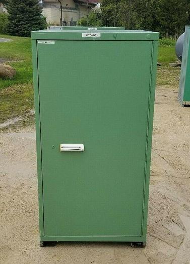 Used 3x: 60" TALL Stanley Vidmar Single Door Storare Cabinets w/Shelves 30" x30" x60"