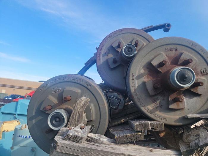 Pair of Dexter 8' Spring Trailer Drop Axle 3500 lb Capacity