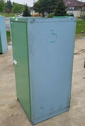 Used 3x: 60" TALL Stanley Vidmar Single Door Storare Cabinets w/Shelves 30" x30" x60"