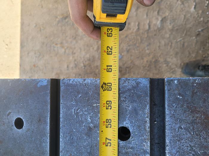 Used 60” x 30” x 2” Thick Large T-Slot Setup Table