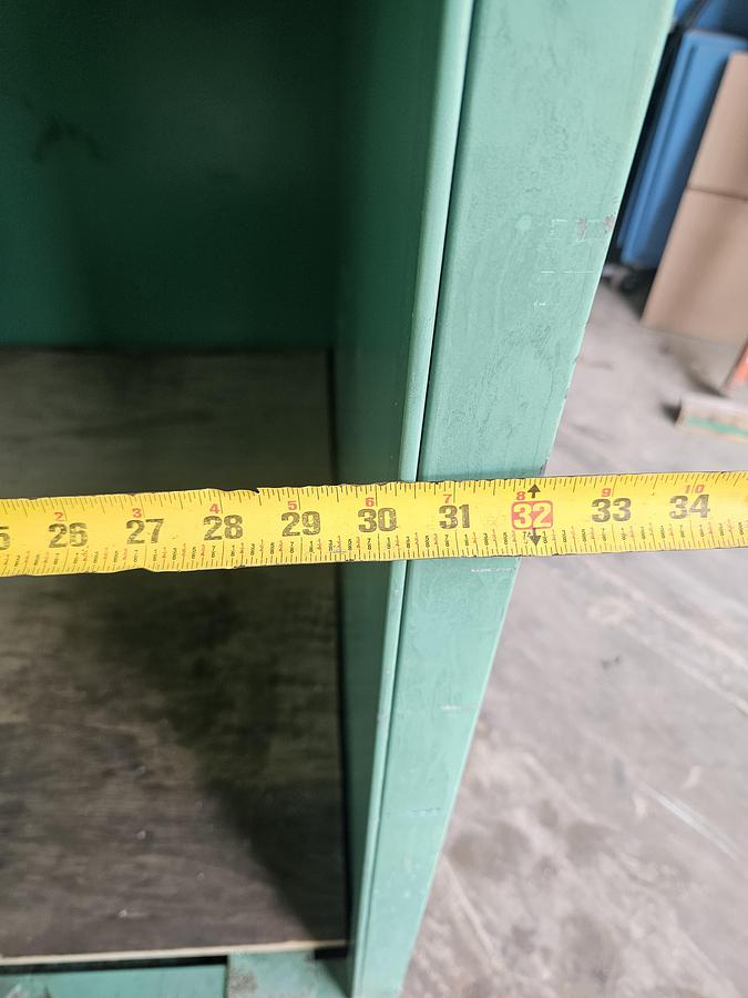 Used 48" x 30" x 44" Securall Sliding Door 55 Gallon Drum Flammable Safety Cabinet