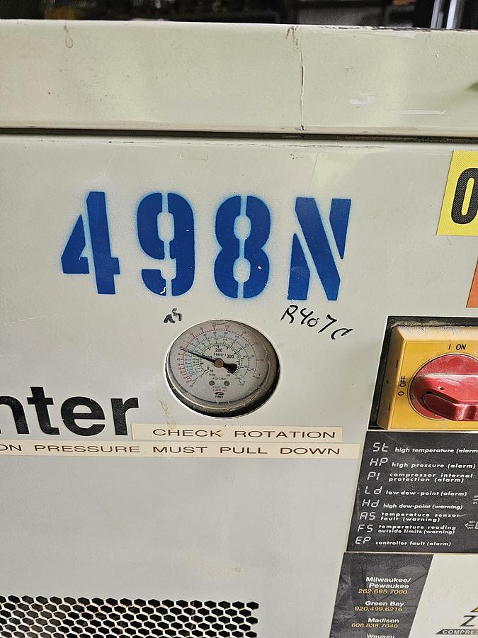 Used 2006 Domnick Hunter CRD500 Refrigerated Compressed Air Dryer | 300 SCFM 