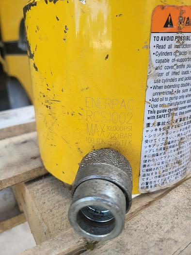Used Enerpac RCS-1002 100 Ton Single Acting 2.25” Stroke 10,000 PSI Spring Return