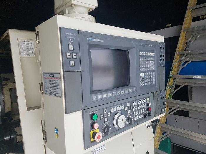 Used 2001 Okuma IMPACT LU15 Big Bore Twin Turret CNC Turning Center OSP U110L Control & Chuck
