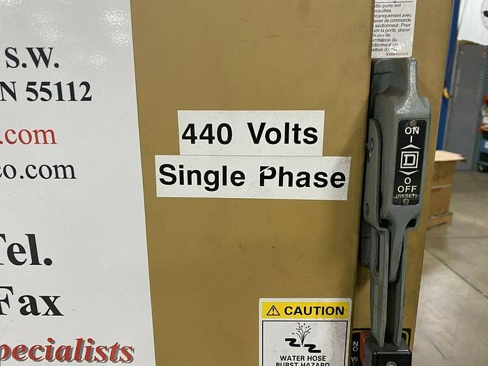 Used Spotco 200 KVA Resistance Type Single Phase Spot Welder 18” Throat Entron Control