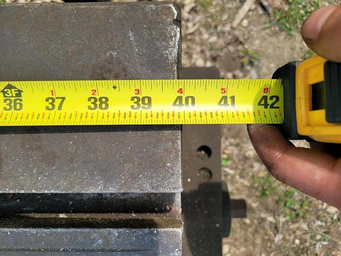 Used Large Devlieg 40" x 40" Rotary Air Lift T-Slot  Table 10-3/4" Height