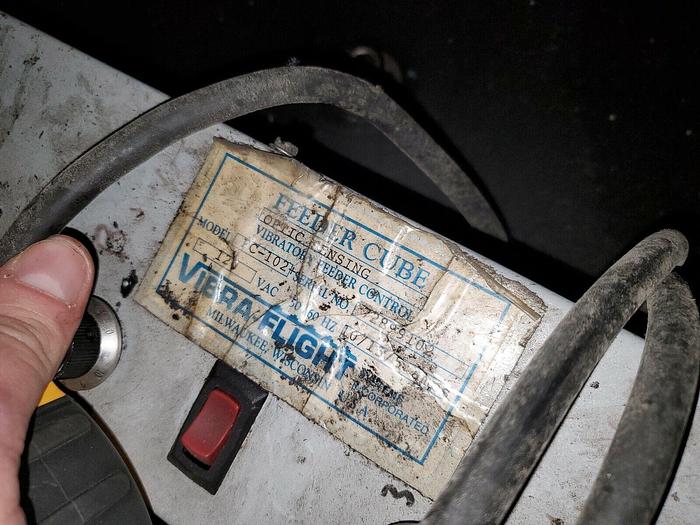 Used Vibra Flight 24'' Diameter Vibratory Feeder Bowl w/FC-102 Proximity Control & Ba