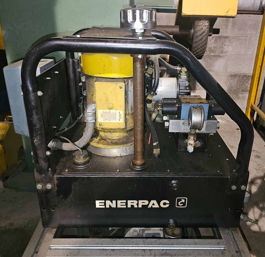 Used Enerpac Portable 1.5 Hp Hydraulic Pump Clamping System from Machining Center App