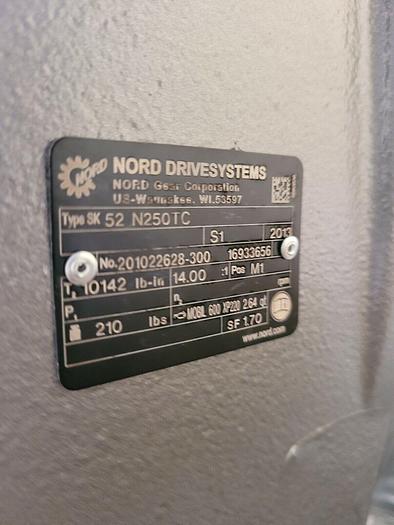Nord SK52 N250TC Gear Drive Reducer 14.00:1 No. 201022628-300 10142 lb-in