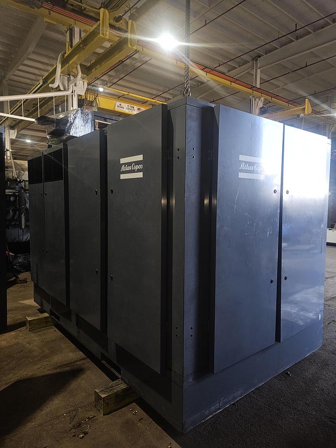 Used 450 Hp Atlas Copco ZR5 Oil Free 2050 CFM Rotary Screw Air Compressor - 72401 Hours
