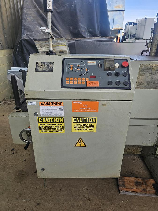 Used 11.8" x 11.8" Behringer HBP303A Automatic Twin Column Horizontal Bandsaw